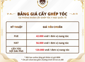 Chi phí cấy tóc hiện nay bao nhiêu? Bảng giá cấy tóc và những yếu tố quyết định